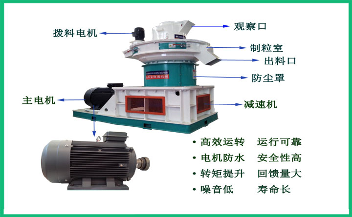 金格瑞560生物質(zhì)顆粒機結(jié)構(gòu)圖